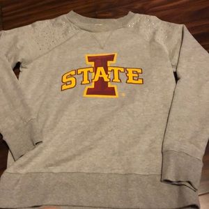Sweaters - ISU sweatshirt with rhinestones on the shoulders Sweaters - ISU sweatshirt with rhinestones on the shoulders